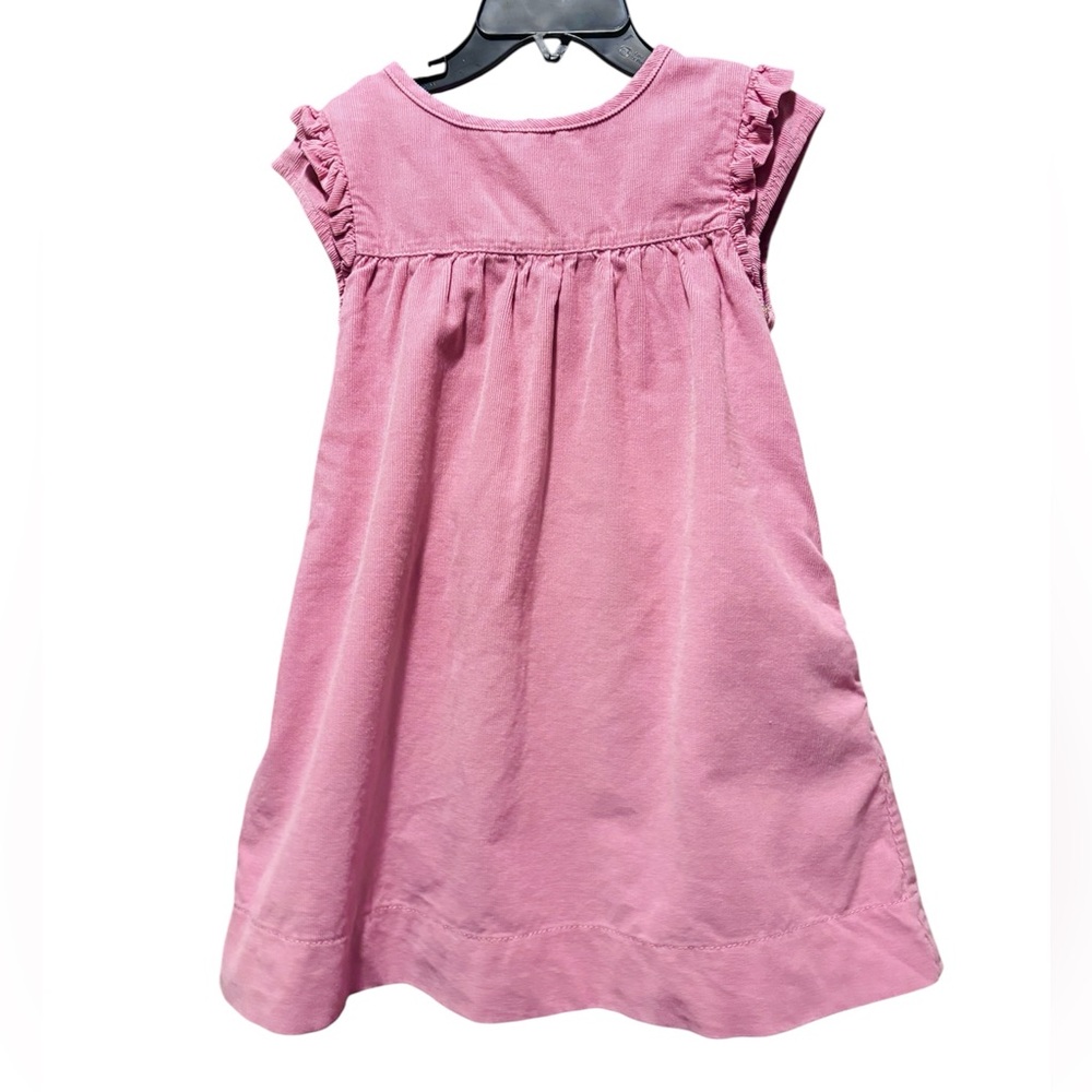 Mini Boden Pink Corduroy Dress Sz 3/4